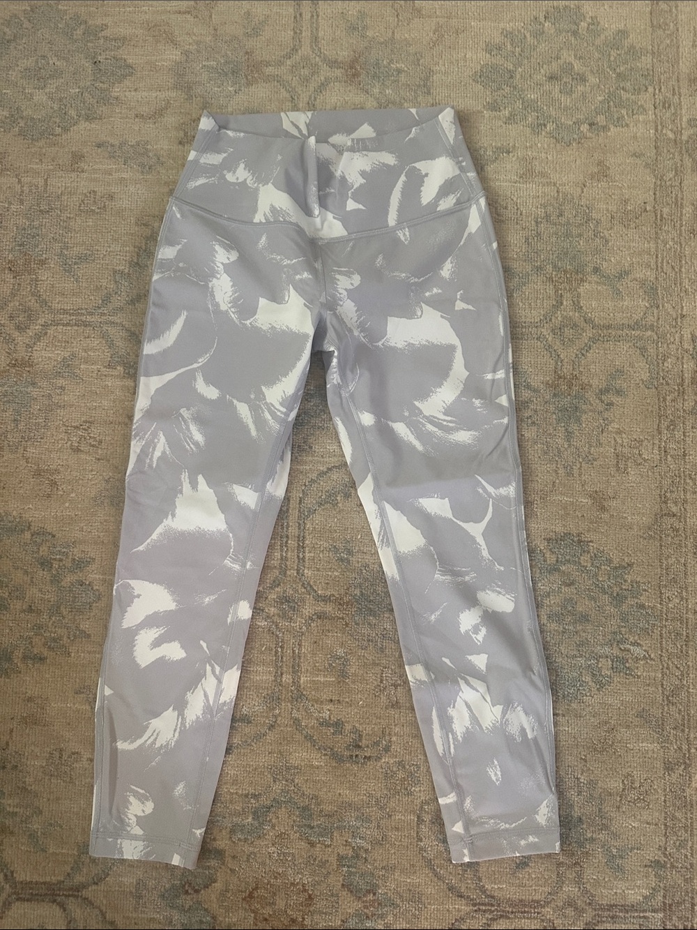 lululemon athletica High-Rise Abstract Print Leggings - Light Gray & White